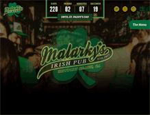 Tablet Screenshot of malarkyspub.com